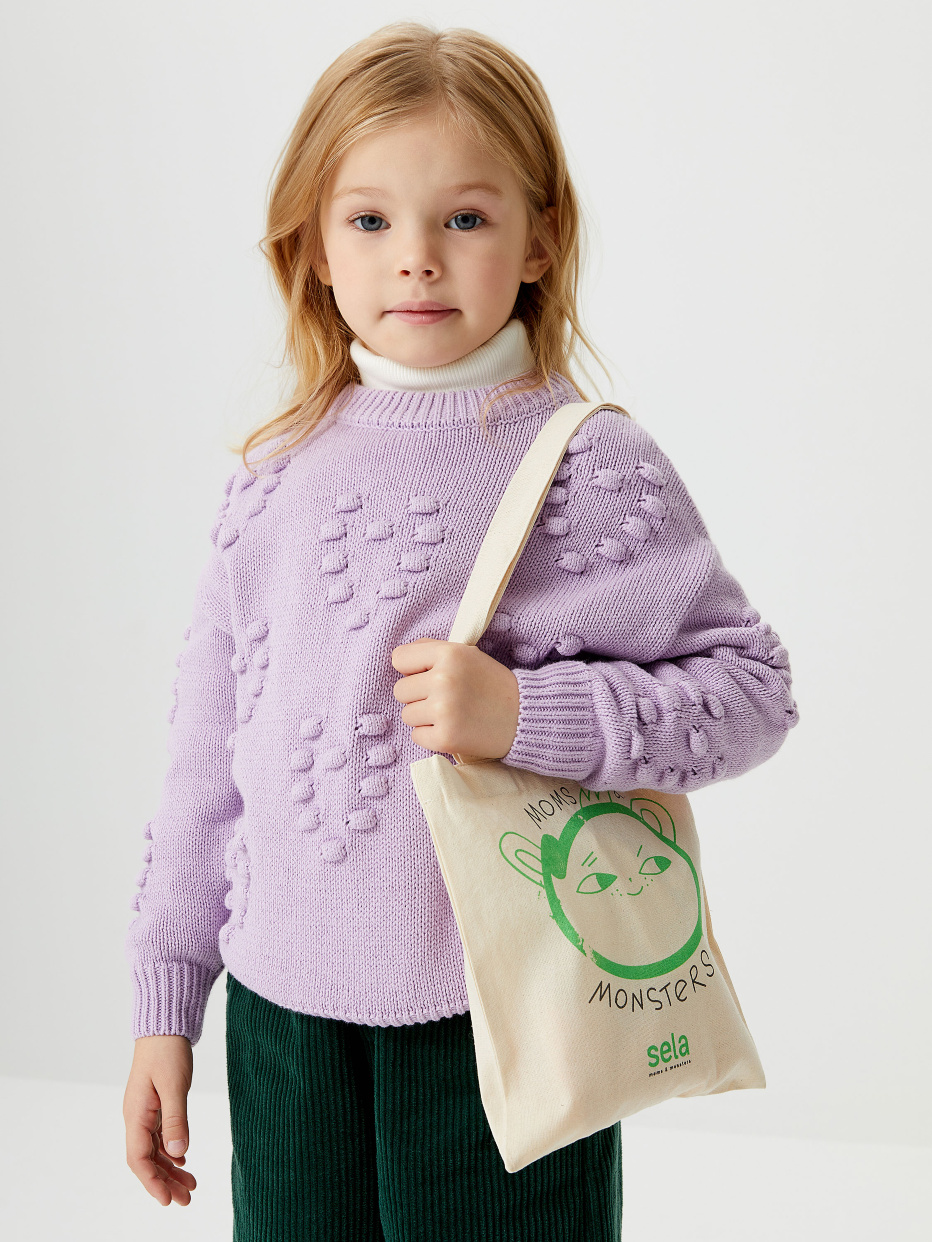 Детская сумка-шоппер с принтом, фото - 3