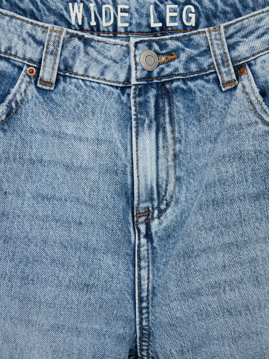 Рваные джинсы Wide leg для девочек, фото - 5