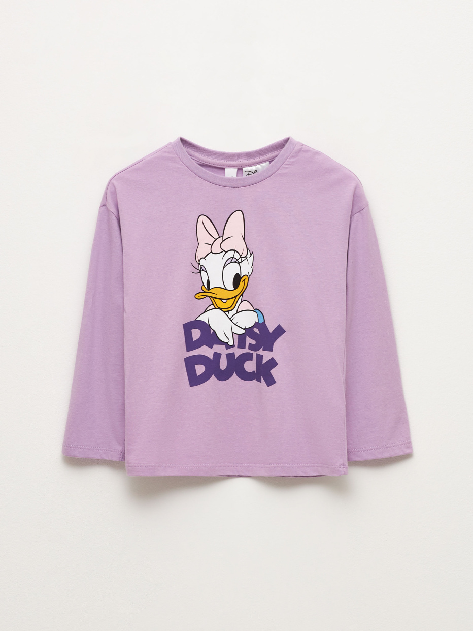 Лонгслив с принтом Disney Daisy Duck для девочек, фото - 2