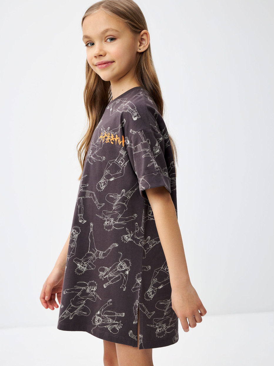 Ночная сорочка с принтом Naruto для девочек, фото - 3