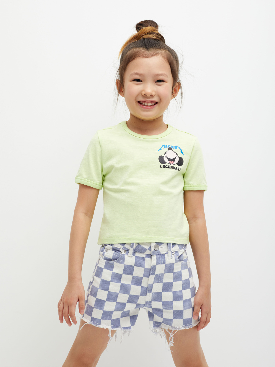 Джинсовые шорты с необработанными краями для девочек, фото - 1