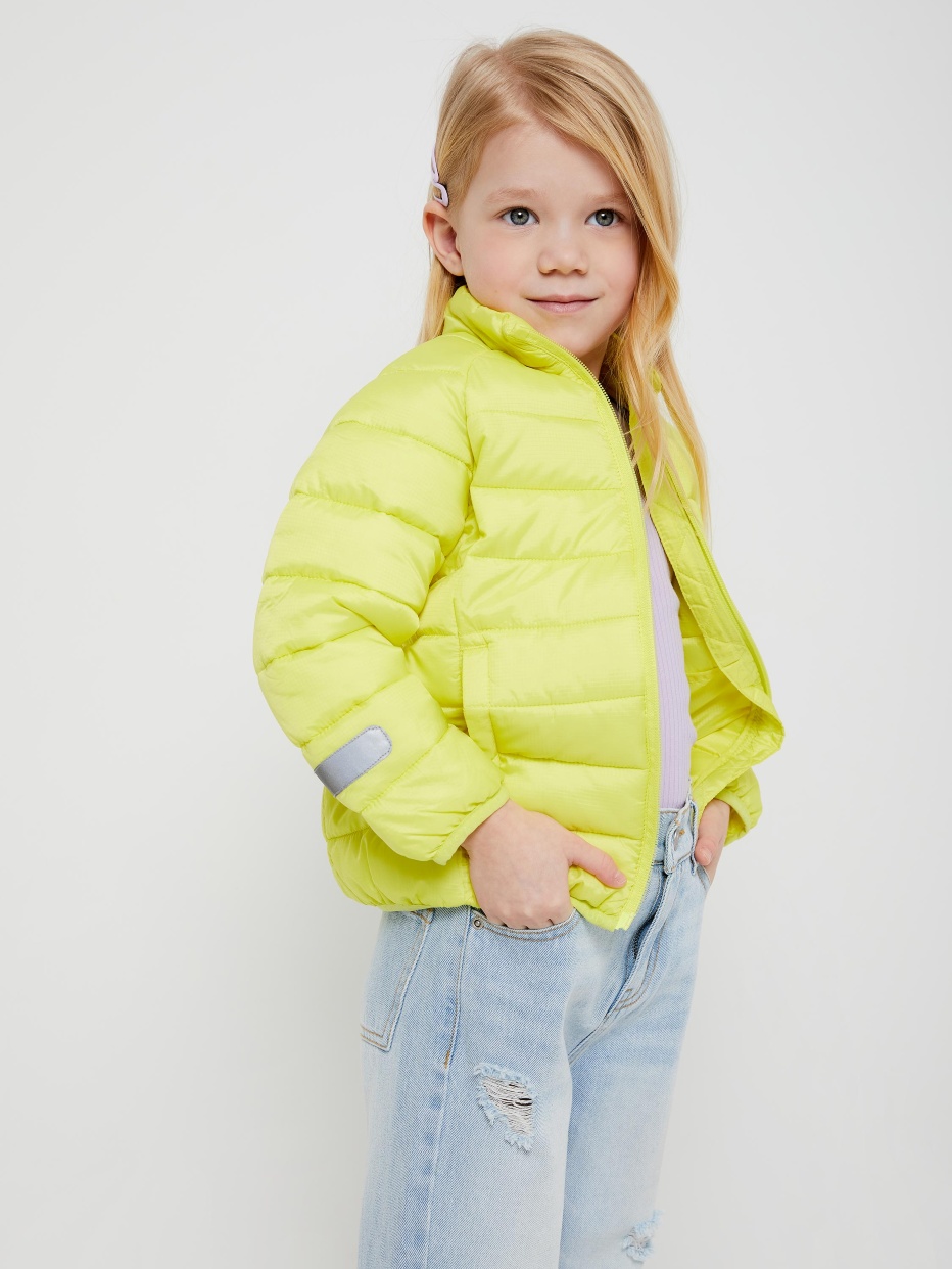 Куртка с высоким воротником для девочек, фото - 4