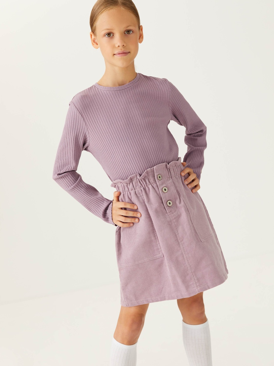 Вельветовая юбка для девочек, фото - 5