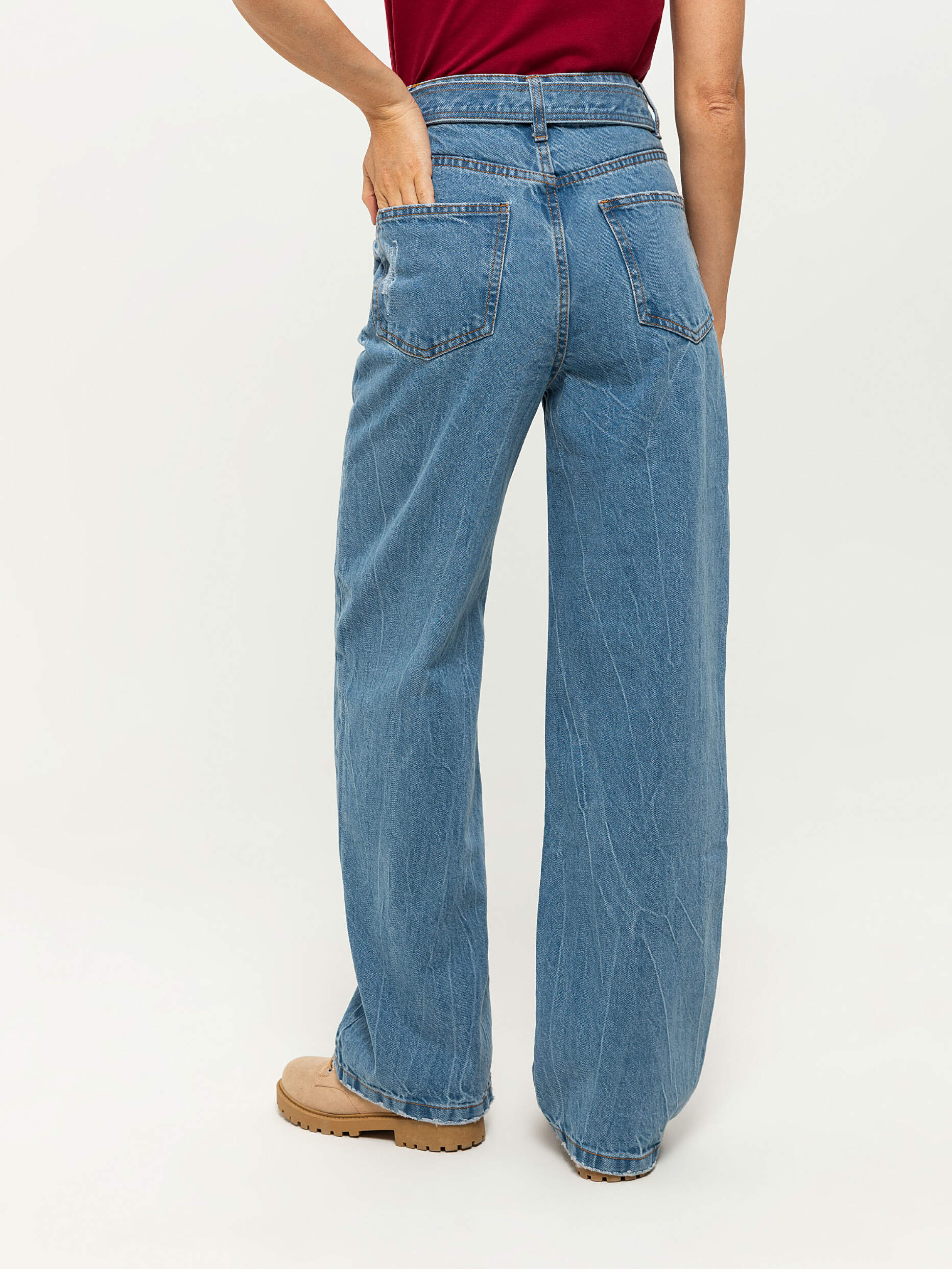 R13 широкие джинсы
