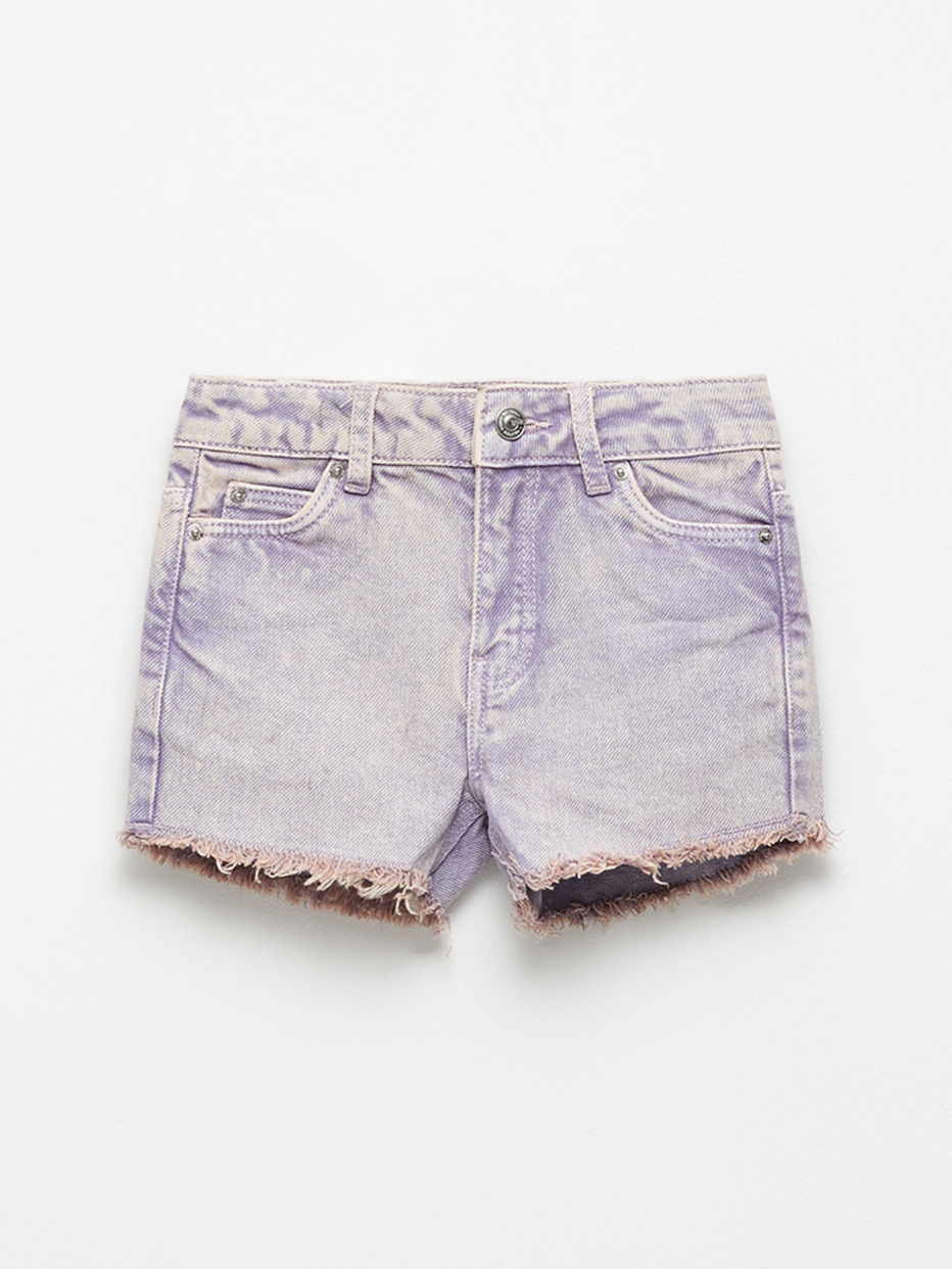 Джинсовые шорты с необработанными краями для девочек, фото - 1