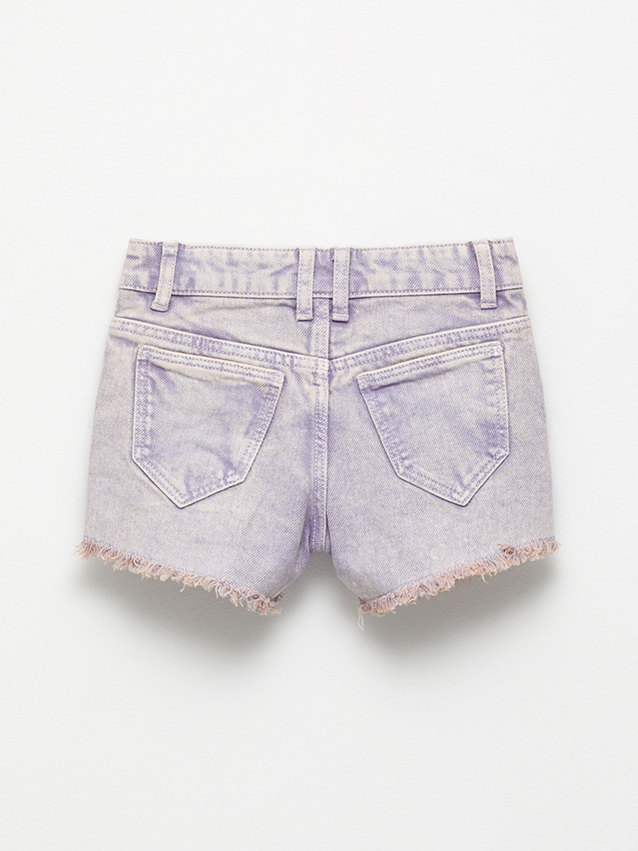 Джинсовые шорты с необработанными краями для девочек, фото - 3