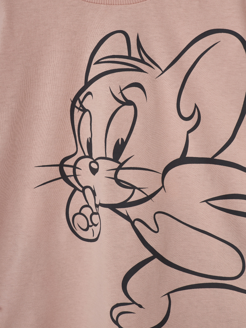 Пижама с принтом Tom and Jerry для девочек, фото - 3