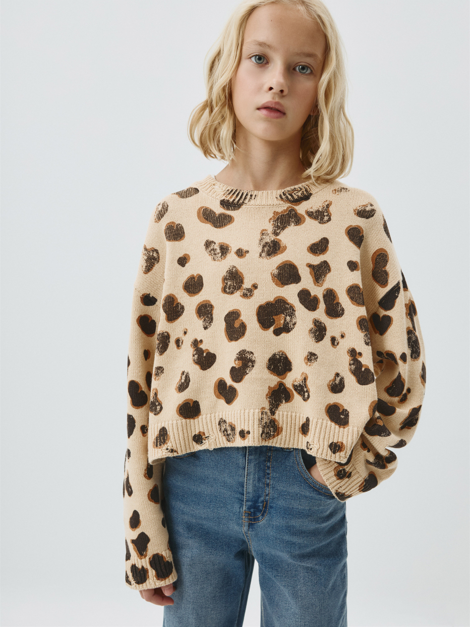 Dalmatian print sweater store