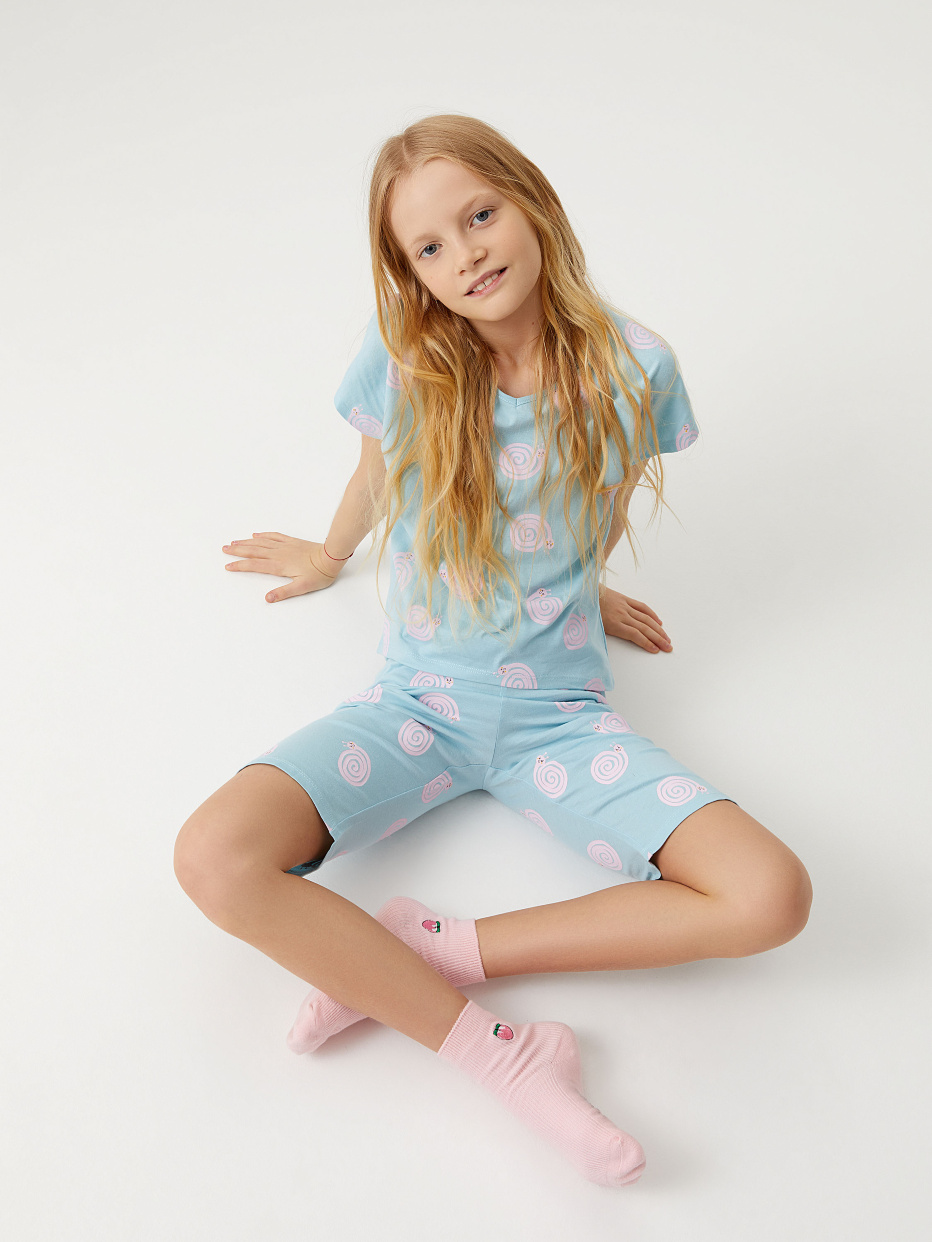 Трикотажная пижама для девочек, фото - 9
