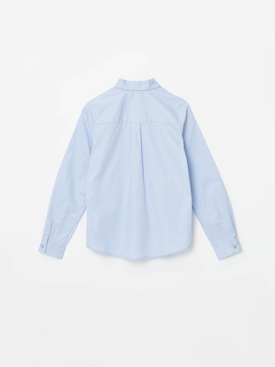 Хлопковая блузка с принтом для девочек, фото - 4
