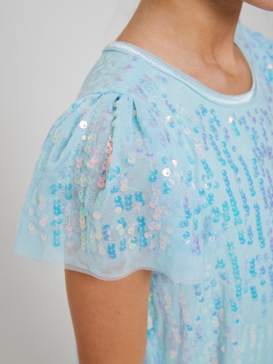 Платье с пайетками для девочек, фото - 4