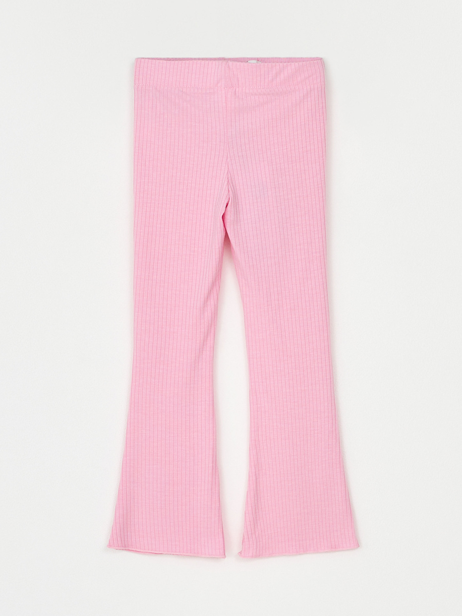 Трикотажные брюки клеш для девочек, фото - 4