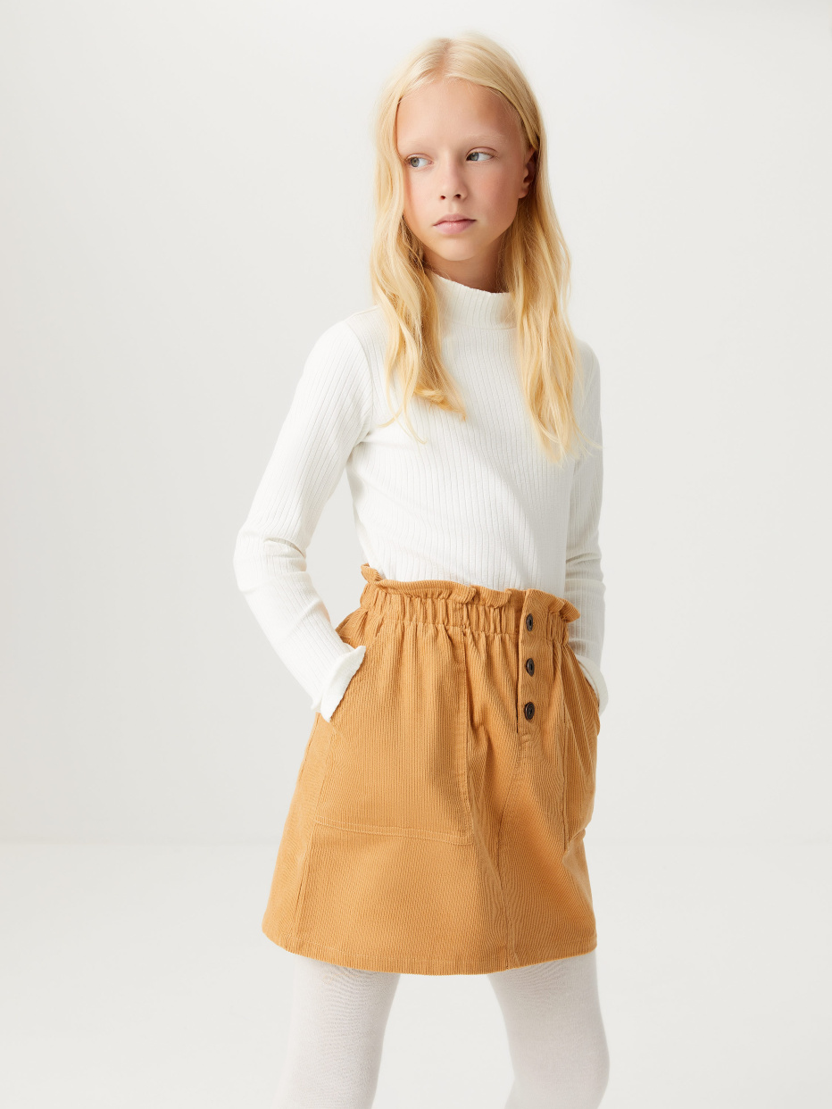 Вельветовая юбка для девочек, фото - 1