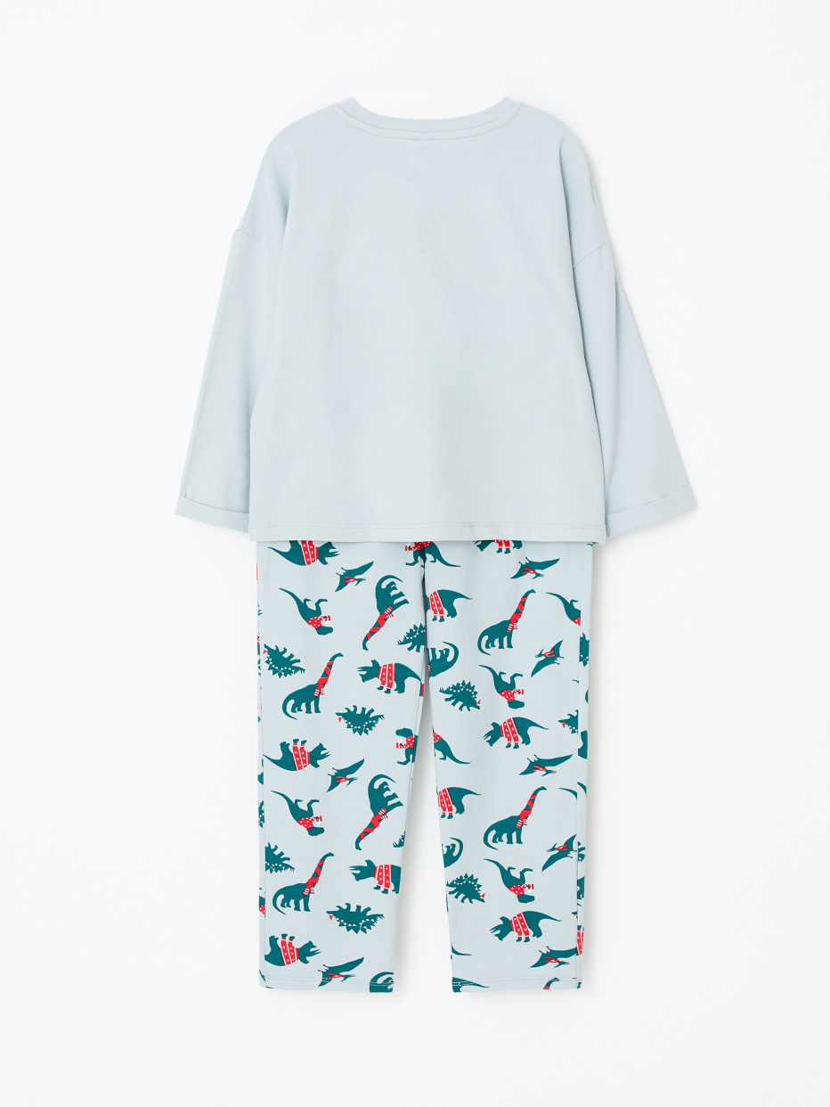 Трикотажная пижама с принтом для мальчиков, фото - 3