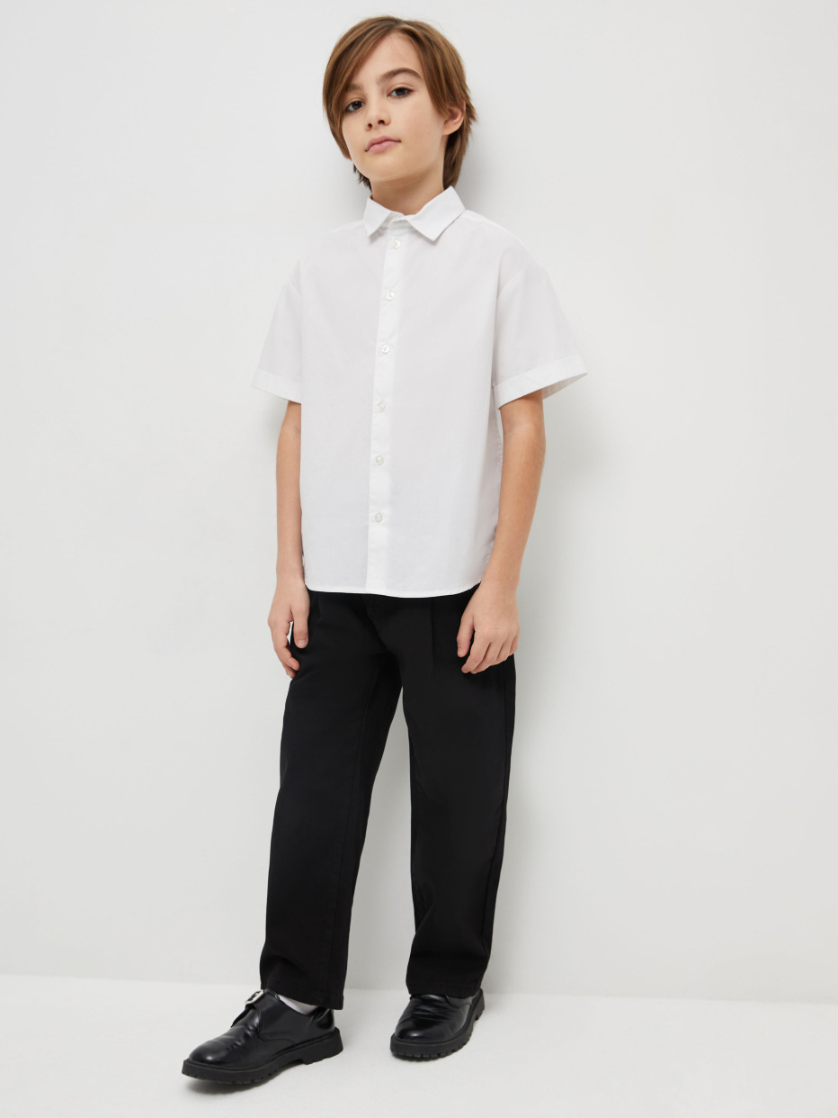 Школьная рубашка с коротким рукавом для мальчиков, фото - 5