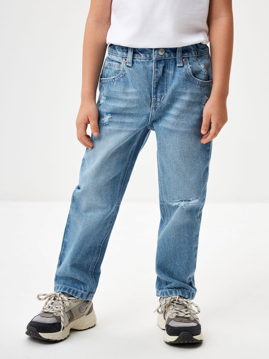 Рваные джинсы Relaxed fit для мальчиков, фото - 6
