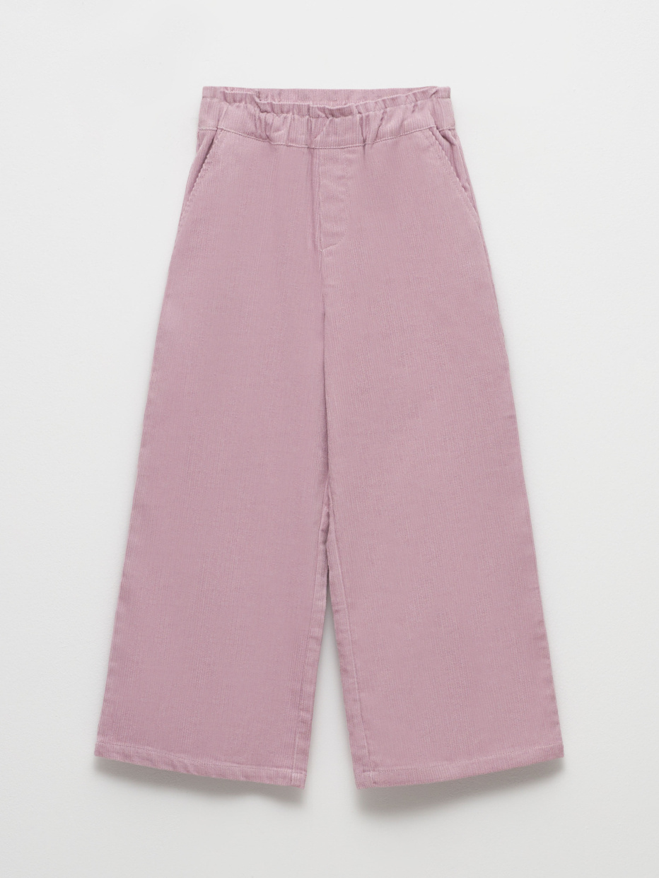 Широкие вельветовые брюки для девочек, фото - 1