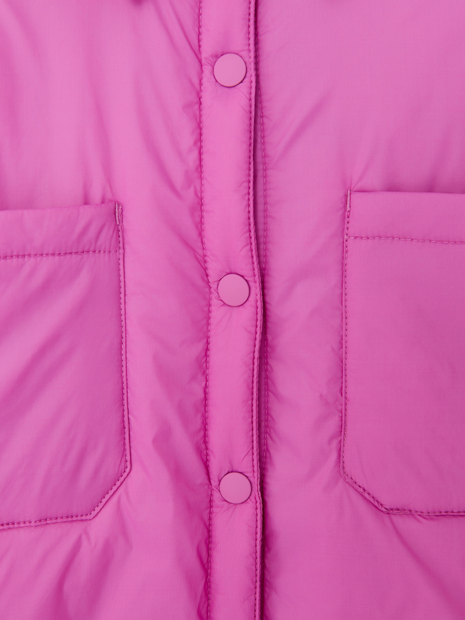 Утепленная куртка-рубашка для девочек, фото - 3
