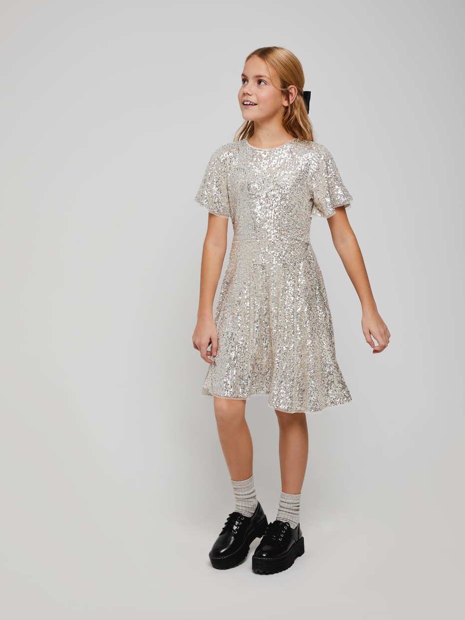 Платье с пайетками для девочек, фото - 2