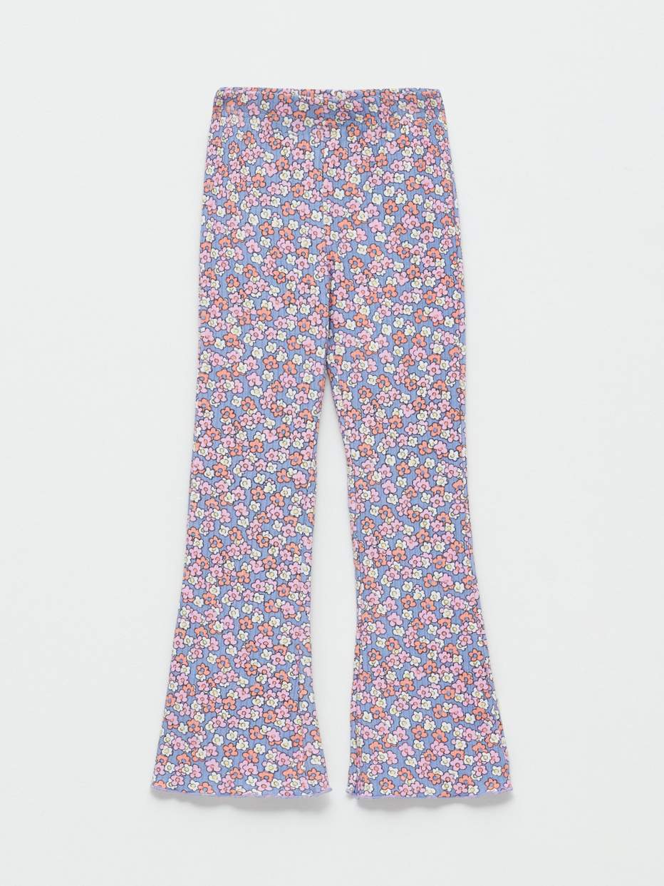 Трикотажные брюки-клеш для девочек, фото - 2