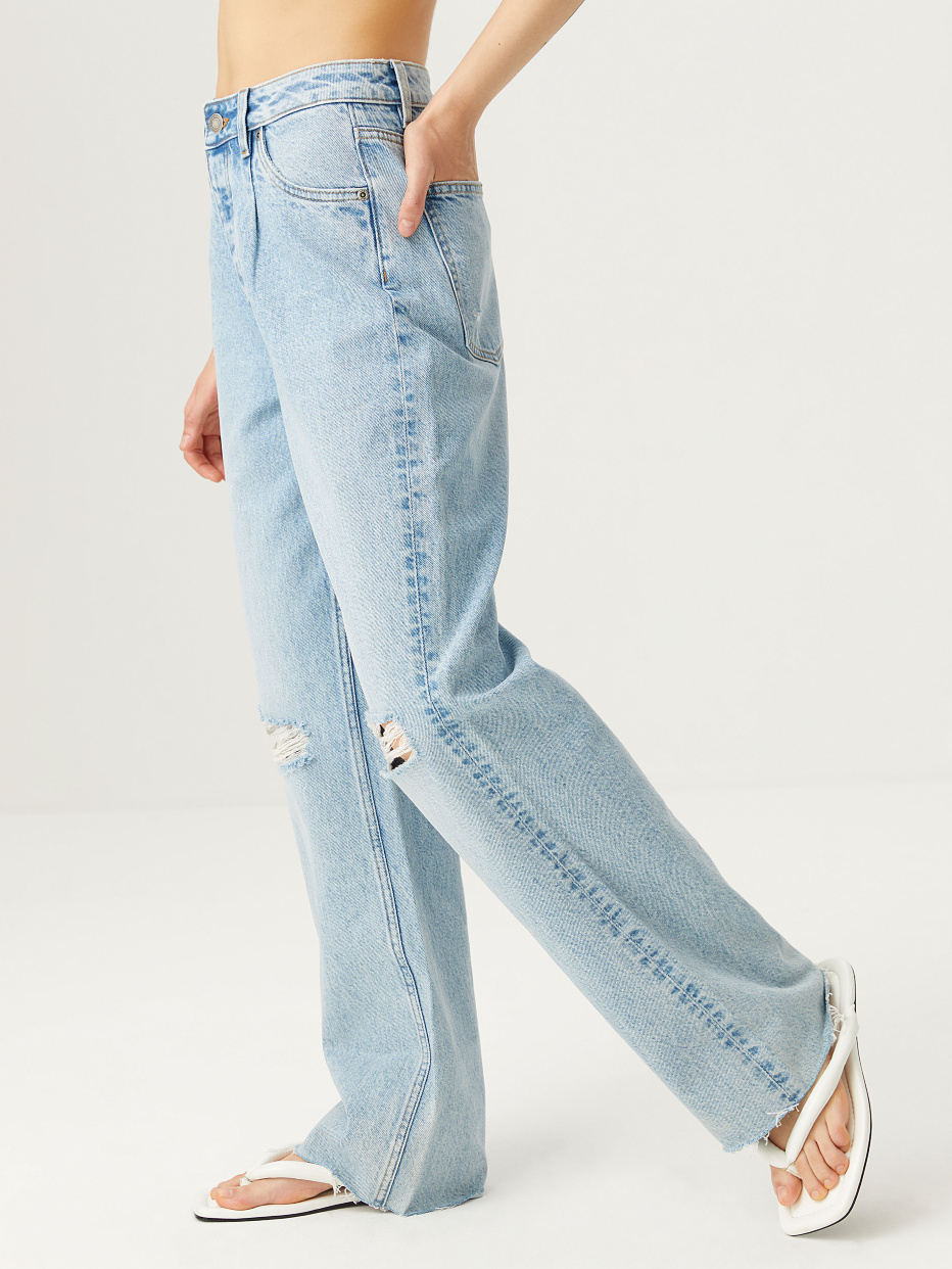 Широкие рваные джинсы, фото - 4