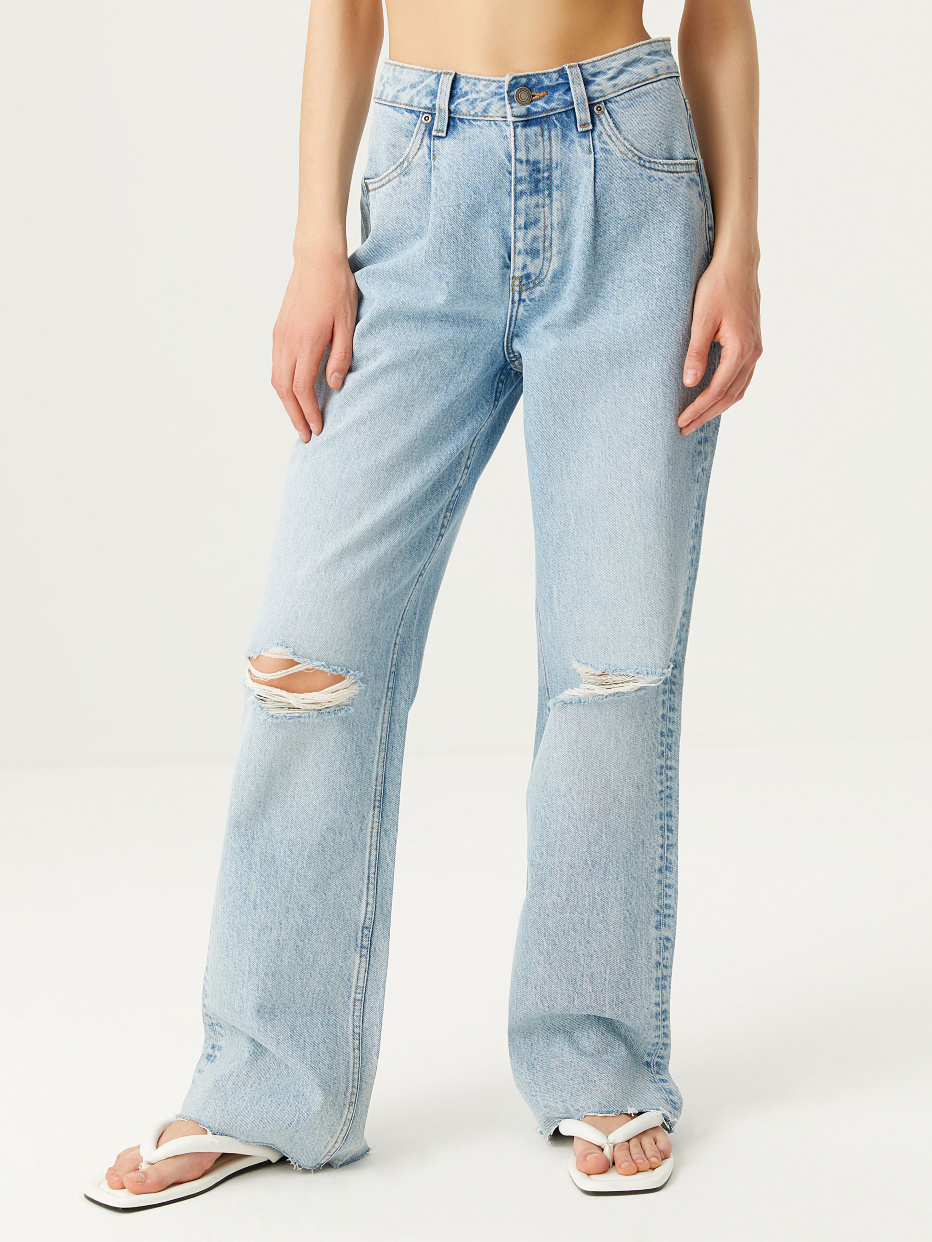 Широкие рваные джинсы, фото - 6