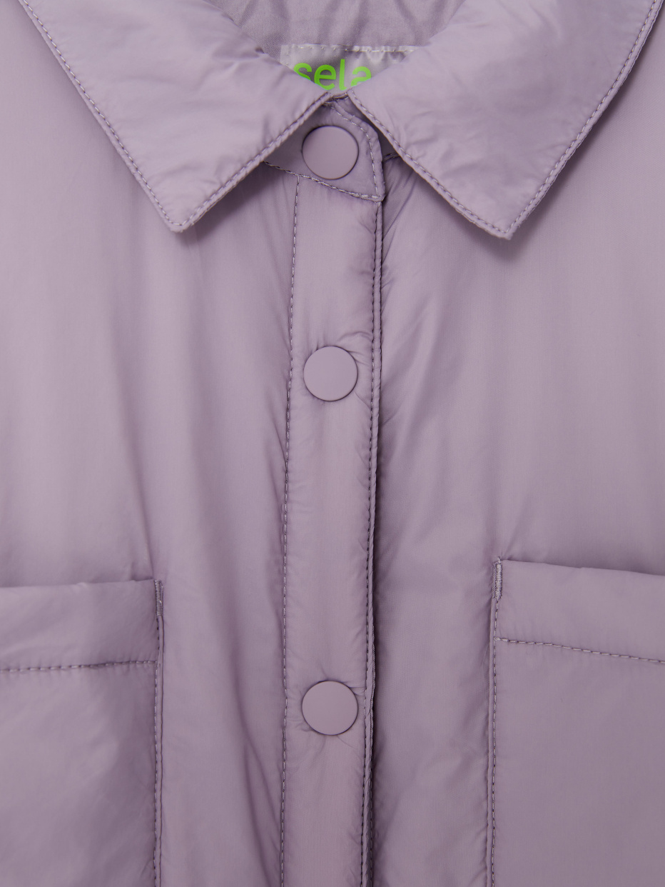 Утепленная куртка-рубашка для девочек, фото - 3