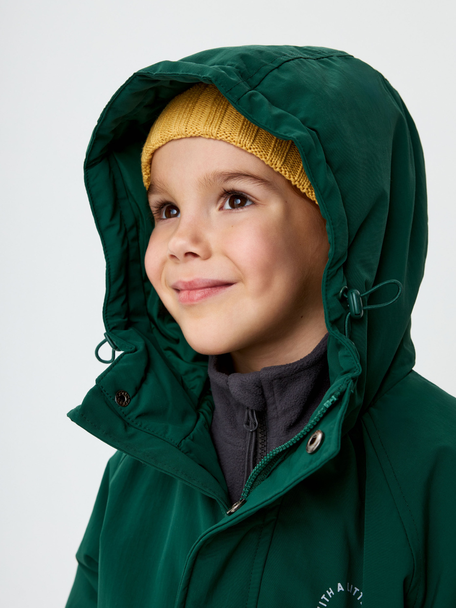 Демисезонная куртка с капюшоном для мальчиков, фото - 4