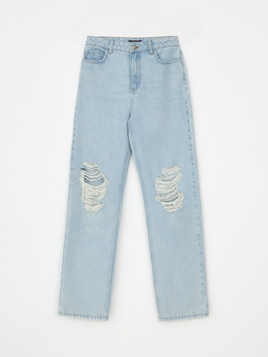 Прямые джинсы с разрезами, фото - 9