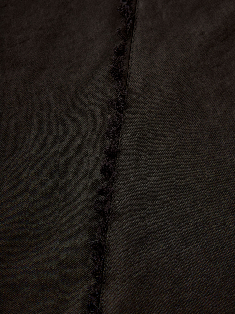 Сатиновая юбка макси с бахромой, фото - 8