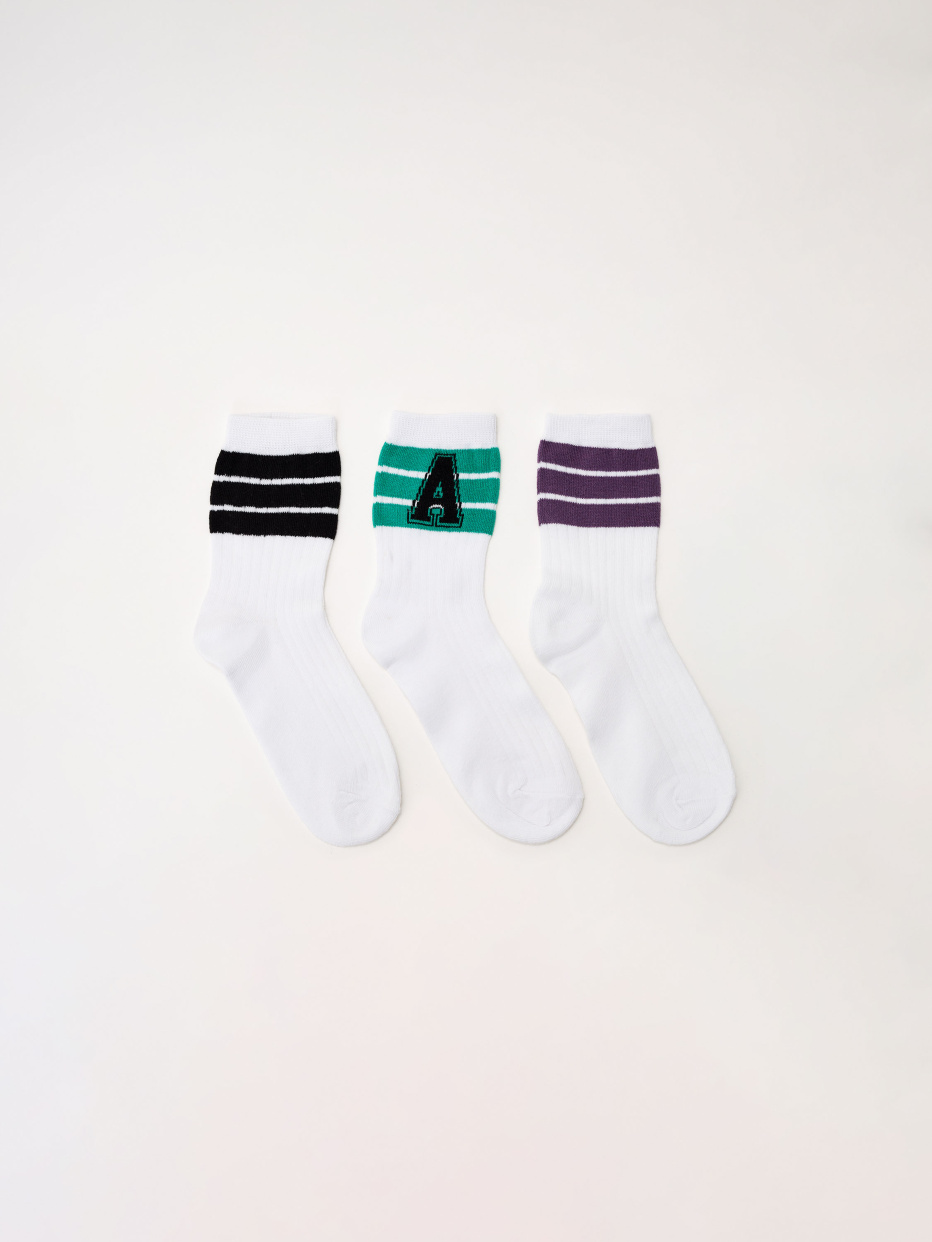 Набор из 3 пар высоких носков для девочек, фото - 1