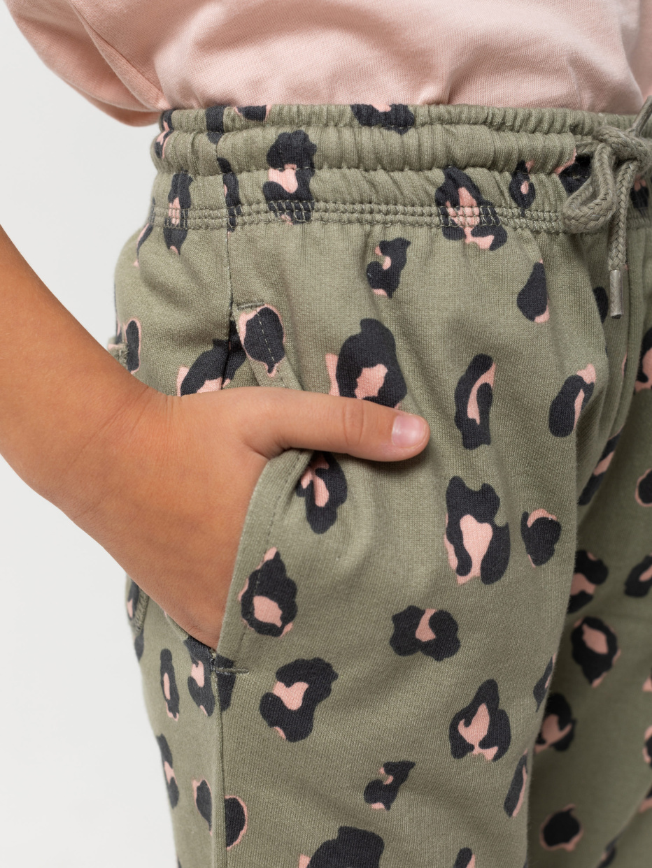 Трикотажные брюки с принтом для девочек, фото - 3
