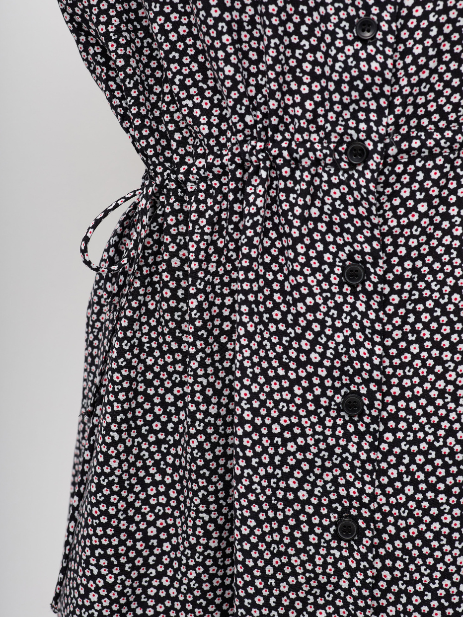 Вискозное платье с кулиской на талии, фото - 4