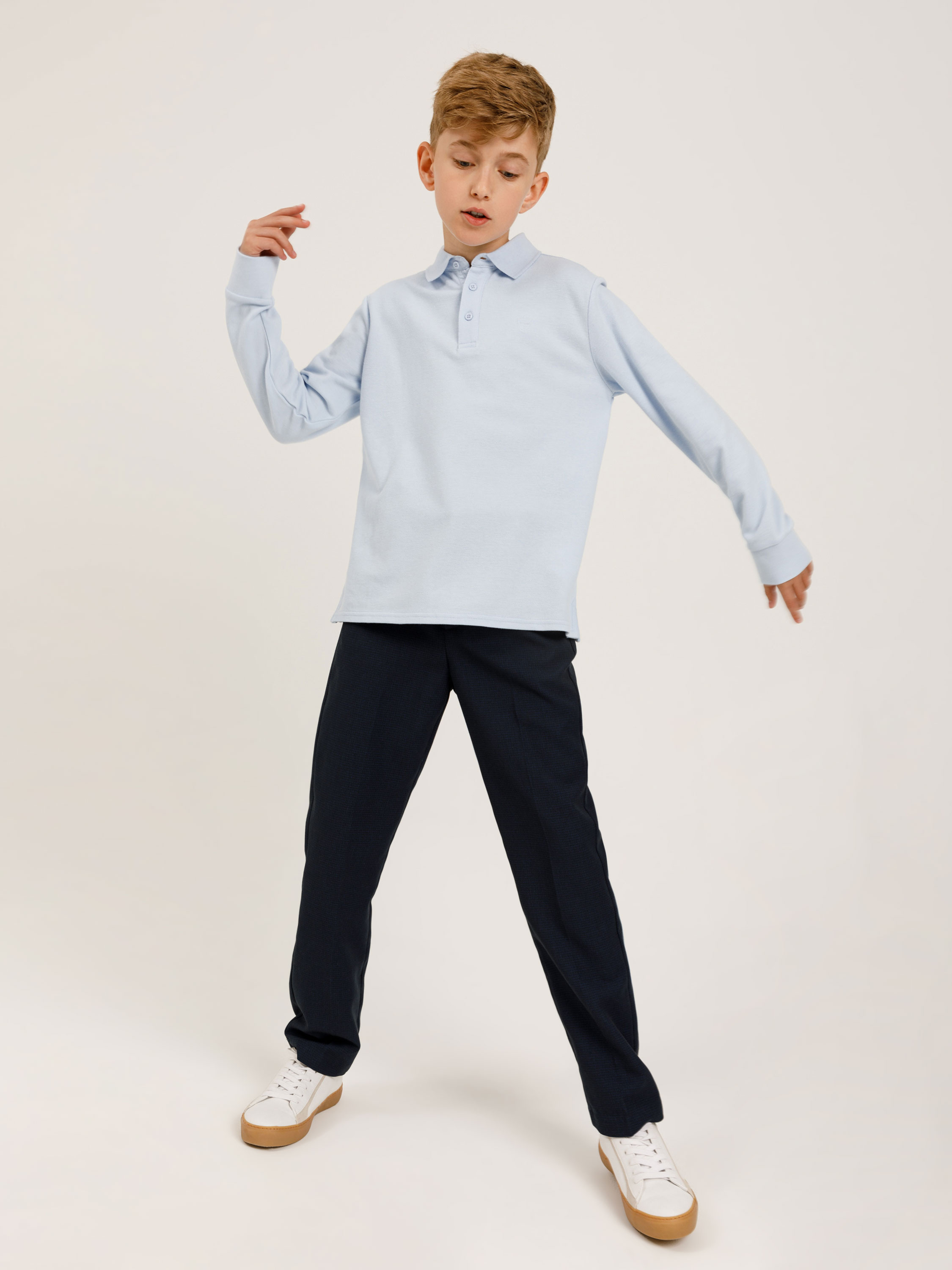 Классические брюки для мальчиков цвет: темно-синий, артикул: 0808071532 –купить в интернет-магазине sela