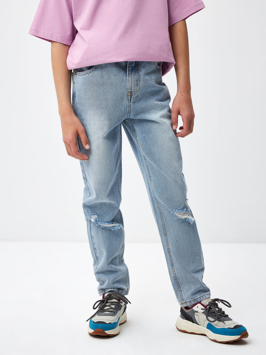 Рваные джинсы Relaxed fit для мальчиков, фото - 2
