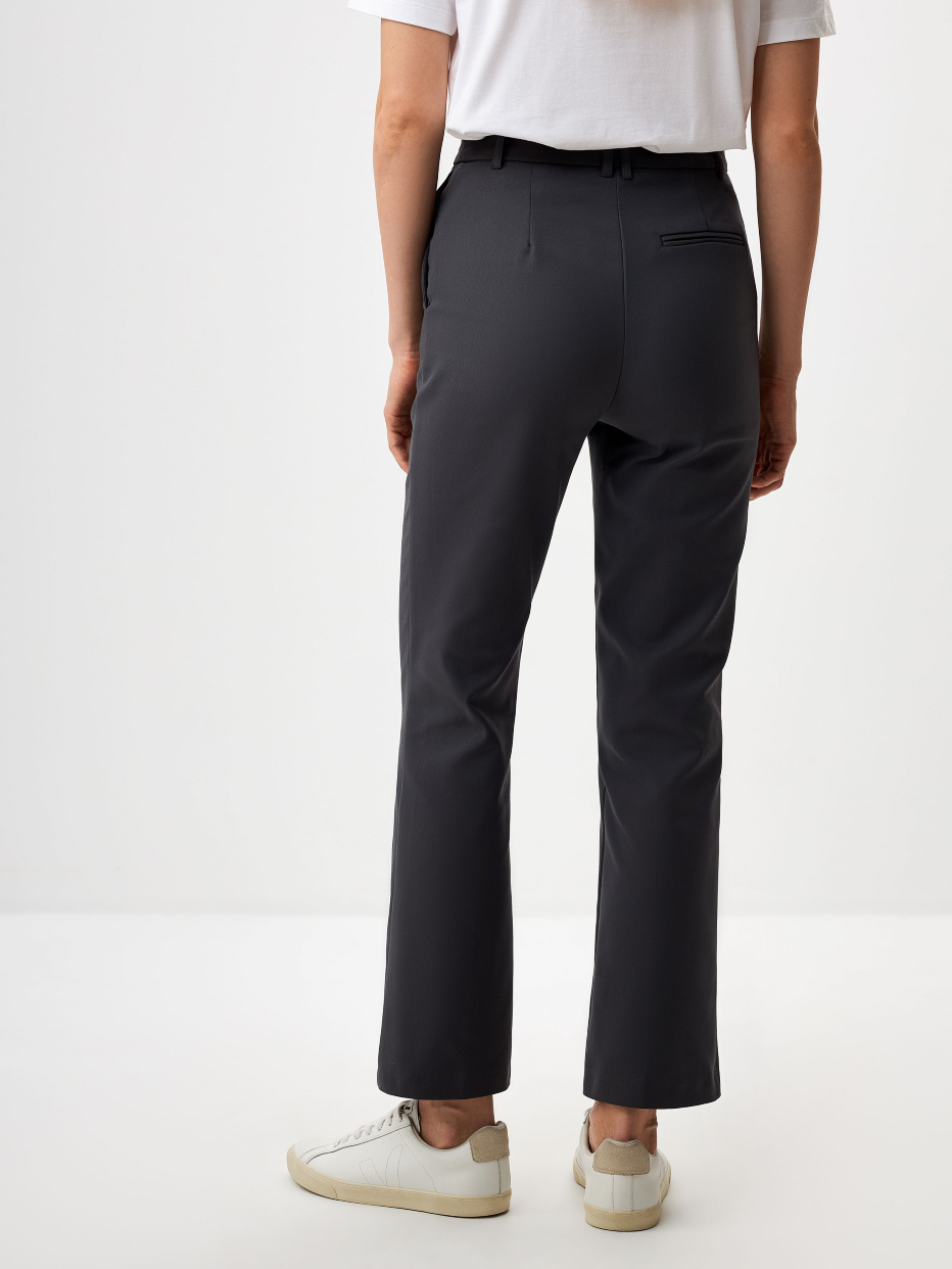 Укороченные брюки со стрелками цвет: антрацитовый, артикул: 3808011541 –купить в интернет-магазине sela