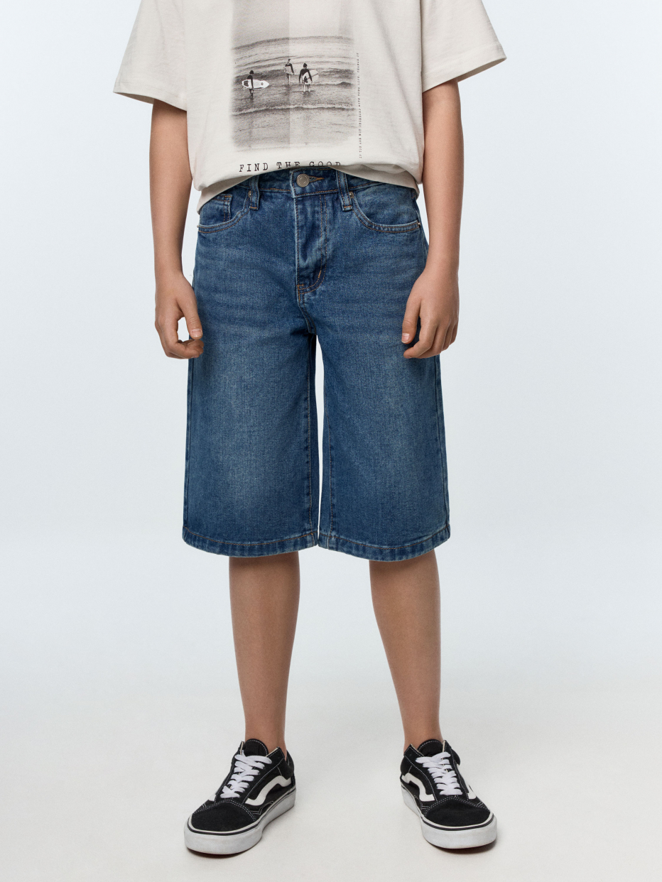 Джинсовые шорты-бермуды для мальчиков, фото - 2