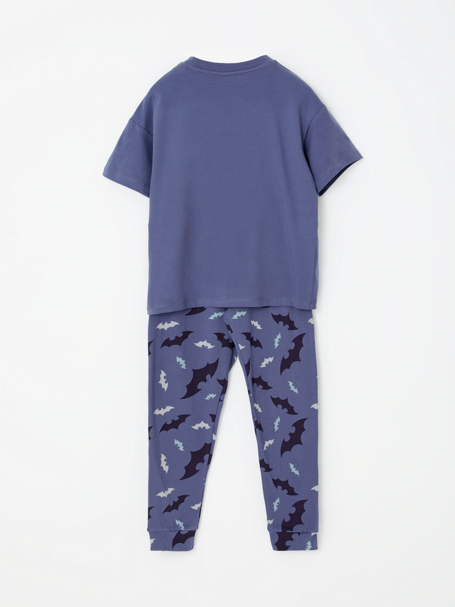 Трикотажная пижама с принтом Batman для мальчиков, фото - 3