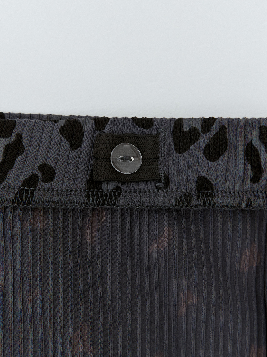 Широкие леопардовые брюки для девочек, фото - 6