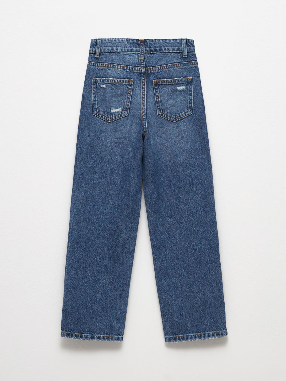 Рваные широкие джинсы для девочек, фото - 3