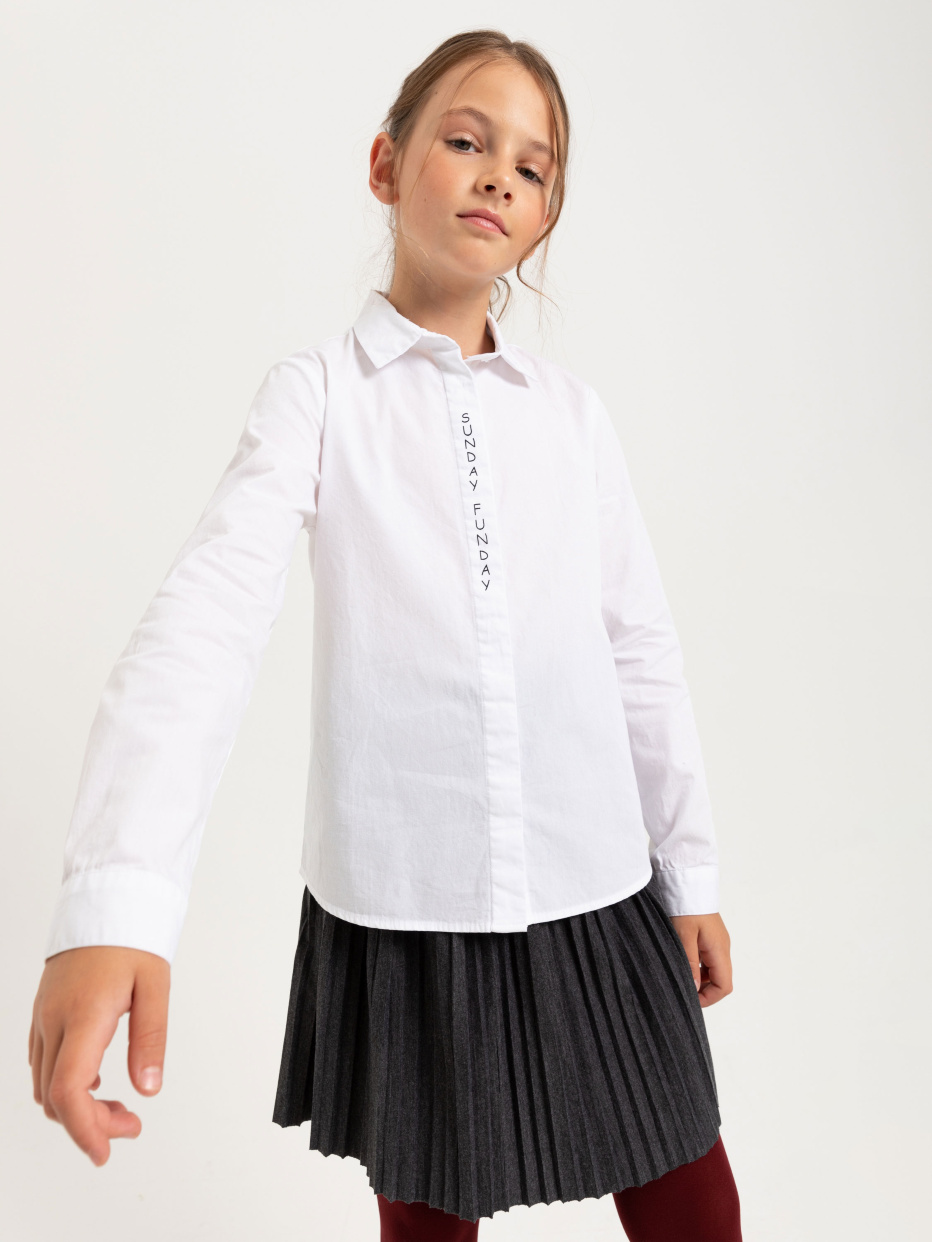 хлопковая блузка для девочек, фото - 1
