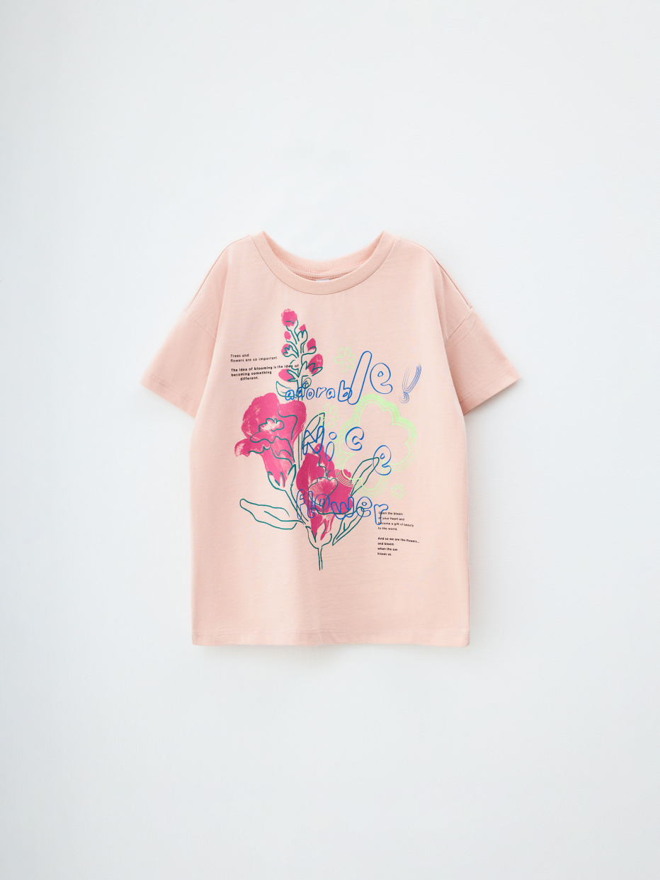 Набор из 2 футболок для девочек из коллаборации sela х Ботанический сад, фото - 3