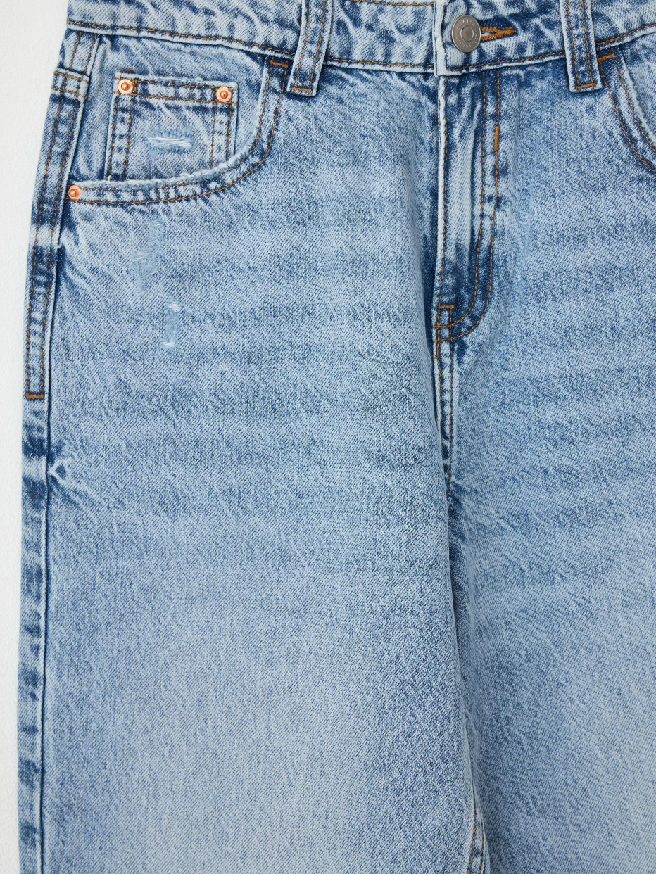 Рваные джинсы Wide leg для мальчиков, фото - 5