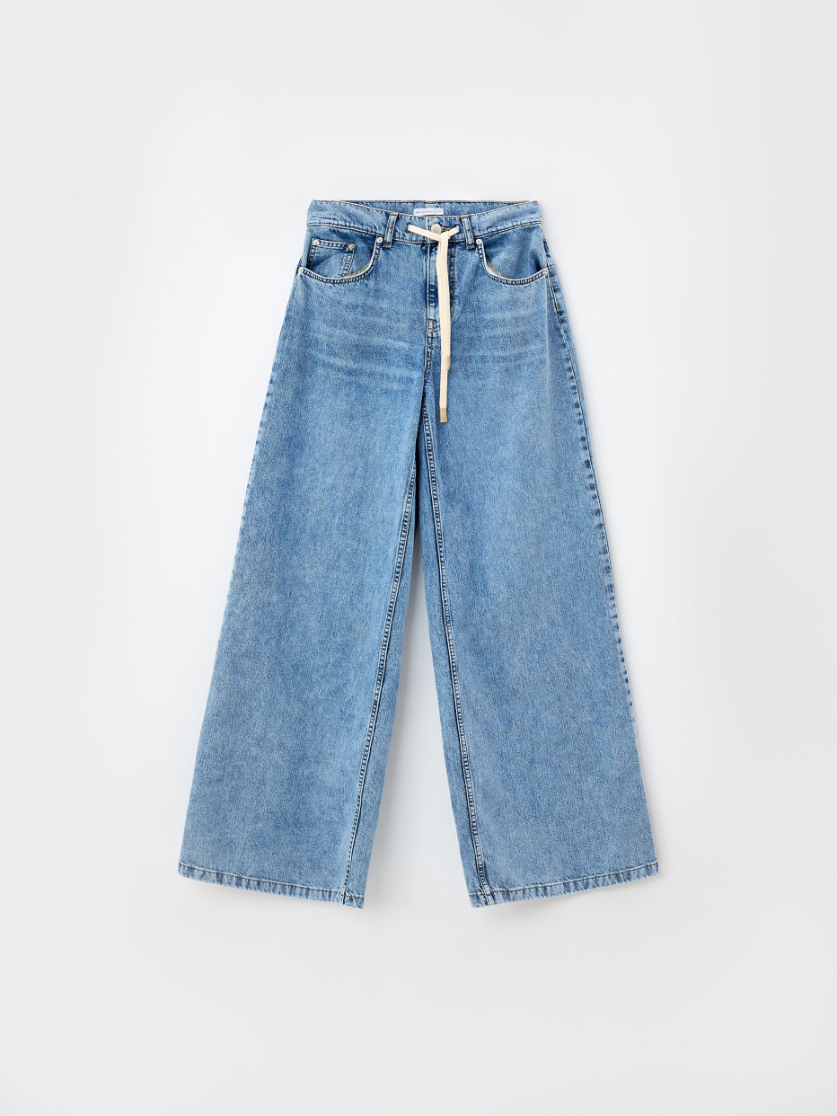 Широкие джинсы со шнурком в поясе, фото - 10