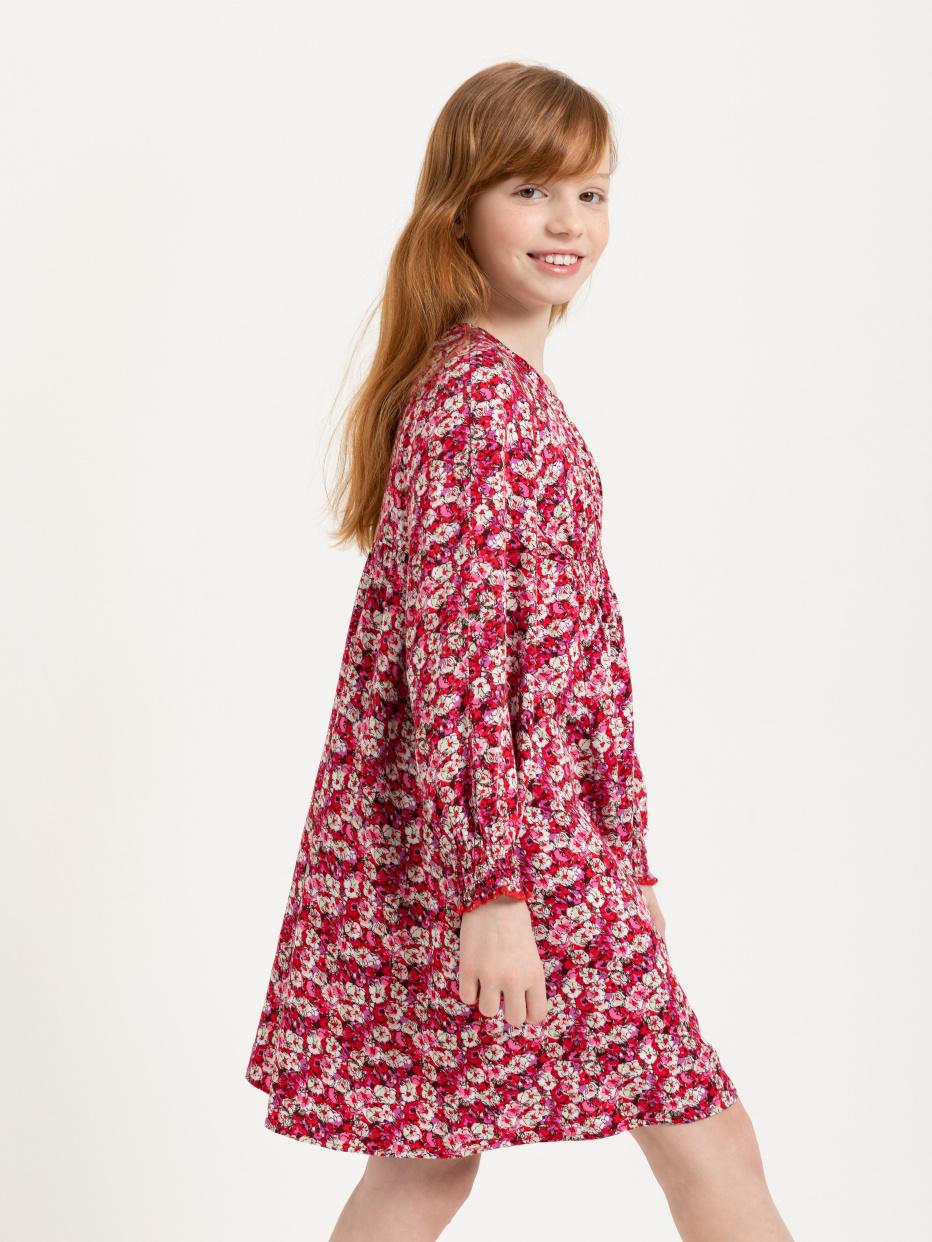 Платье с цветочным принтом для девочек, фото - 5