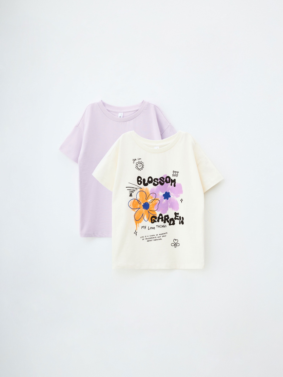 Набор футболок для девочек из коллаборации sela х Ботанический сад, фото - 2