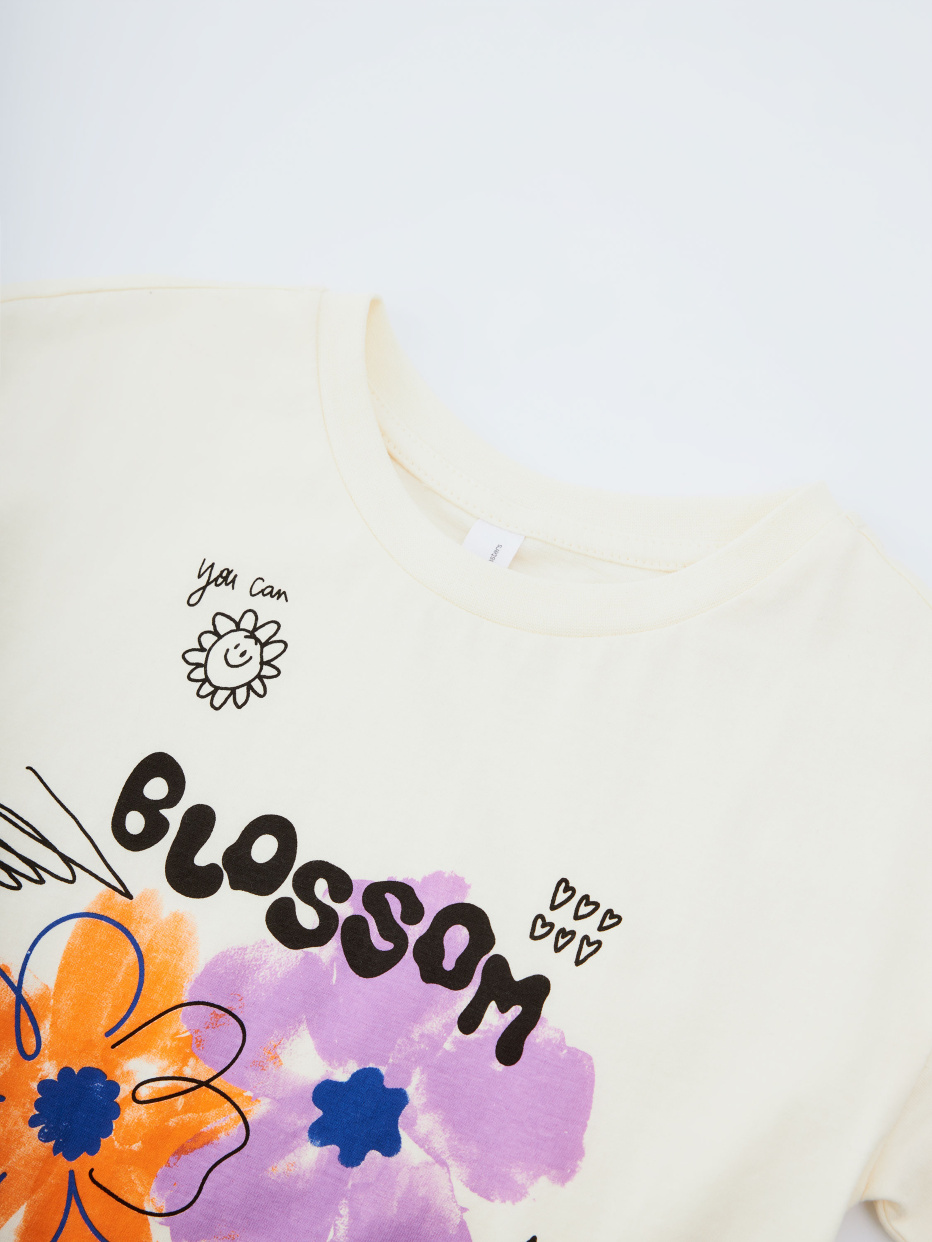 Набор футболок для девочек из коллаборации sela х Ботанический сад, фото - 8