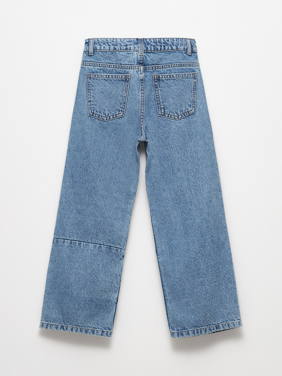Широкие джинсы пэчворк для девочек, фото - 4