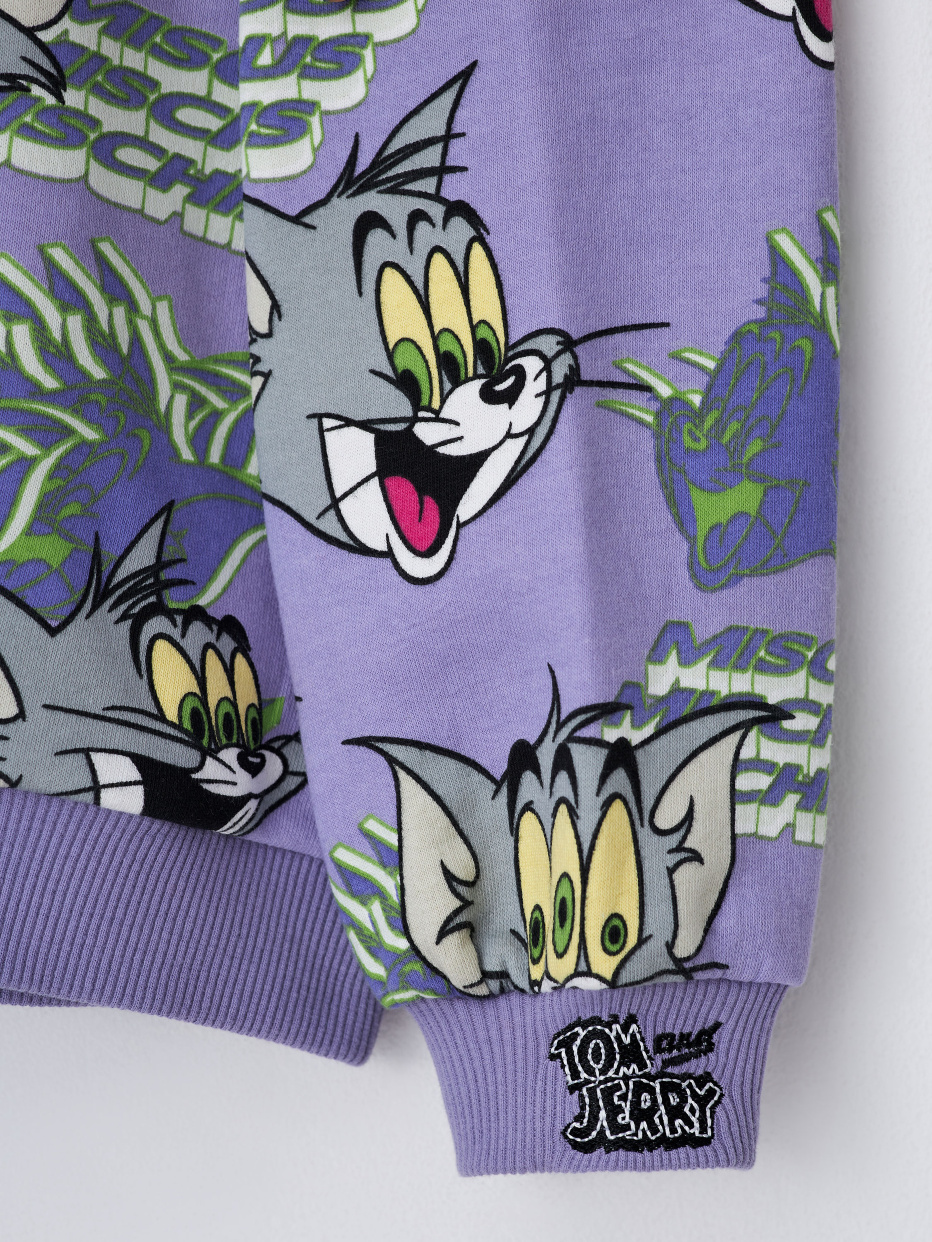 Свитшот с принтом Tom and Jerry для девочек, фото - 4