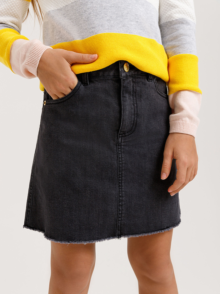 джинсовая юбка для девочек, фото - 2